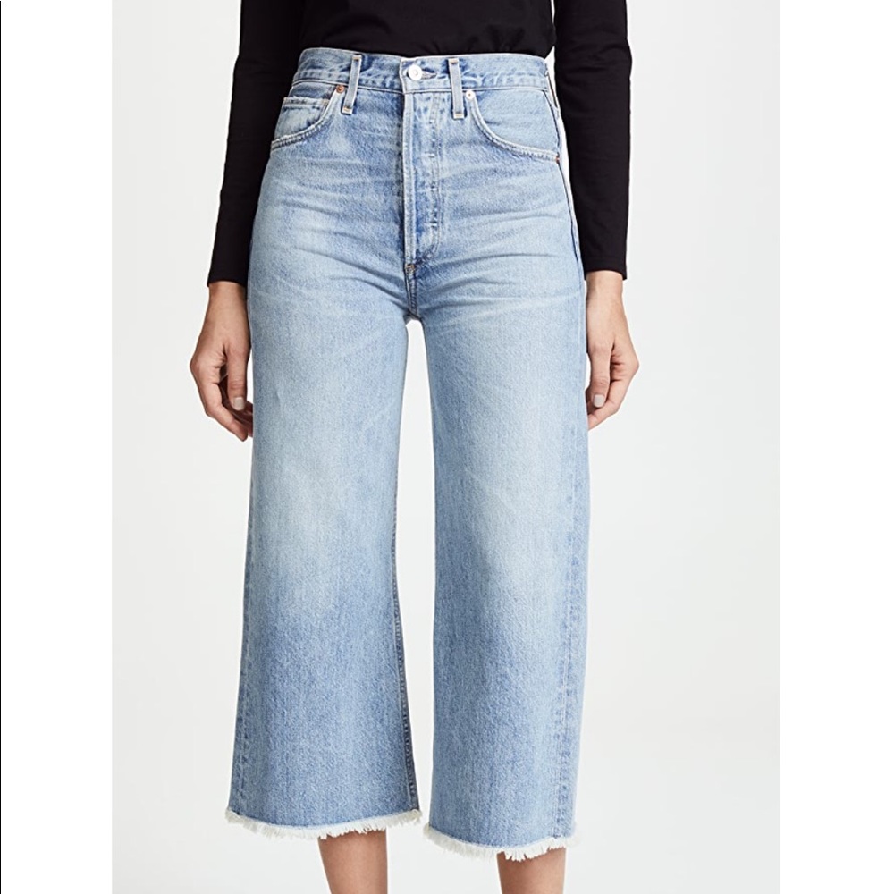 Citizens of Humanity - Emma Wide Leg Crop in Stax